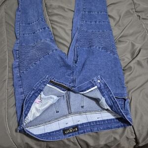 Balmain Indigo Ribbed Jeggings